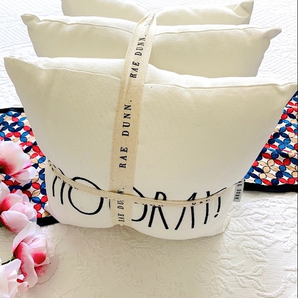 NWT RAE DUNN 12” Pillow Set 3 Hip Hop Hooray DECOR - Picture 4 of 12